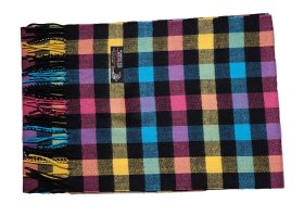 Cashmere Feel Pattern Scarf Multi Color