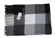 (image for) Cashmere Feel Pattern Scarf Black/Grey
