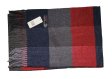 (image for) Cashmere Feel Pattern Scarf Red/Grey