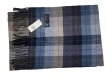 (image for) Cashmere Feel Plaid Scarf Blue