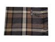 (image for) Cashmere Feel Plaid Scarf Brown 