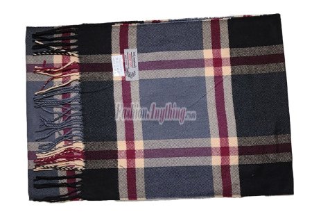 (image for) Cashmere Feel Pattern Scarf Brown