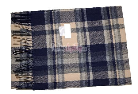 (image for) Cashmere Feel Pattern Scarf Coffee/Black