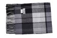 (image for) Cashmere Feel Pattern Scarf Dark Grey/Black