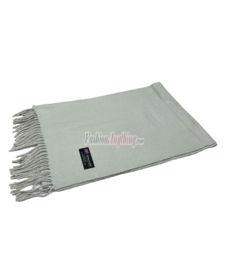 (image for) Solid Cashmere Feel Scarf Light Grey