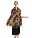 (image for) Multi-Colored Circle Pattern Pashmina Coffee