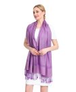 (image for) Paisley Jacquard Pashmina Light Purple