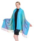 (image for) Rainbow Floral Patter Pashmina (12 colors, 1DZ)