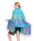 (image for) Rainbow Floral Patter Pashmina (12 colors, 1DZ)