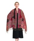 (image for) Paisley Flowers Pashmina Fuchsia