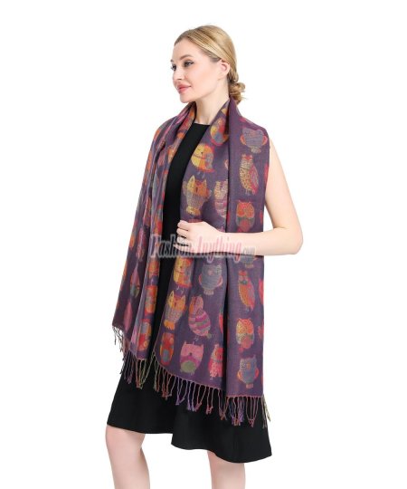 (image for) Metallic Owl Pashmina (12 COLORS, 1DZ)