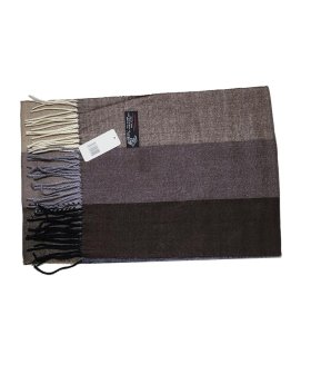 (image for) Cashmere Feel Plaid Scarf Brown