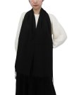 (image for) Solid Cashmere Feel Scarf Black