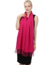 (image for) Cashmere Feel Solid Scarf Hot Pink