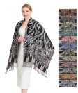 (image for) Metallic Big Paisley Pashmina (12colors, 1DZ)