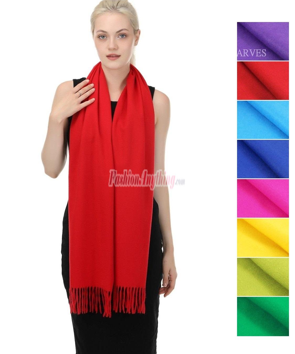 (image for) Winter Solid Cashmere Feel Scarf FACS30S (1 DZ, Asst.)