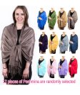 (image for) Solid Pashmina Scarf Silky Soft FA#81S (1 DZ, Asst. )