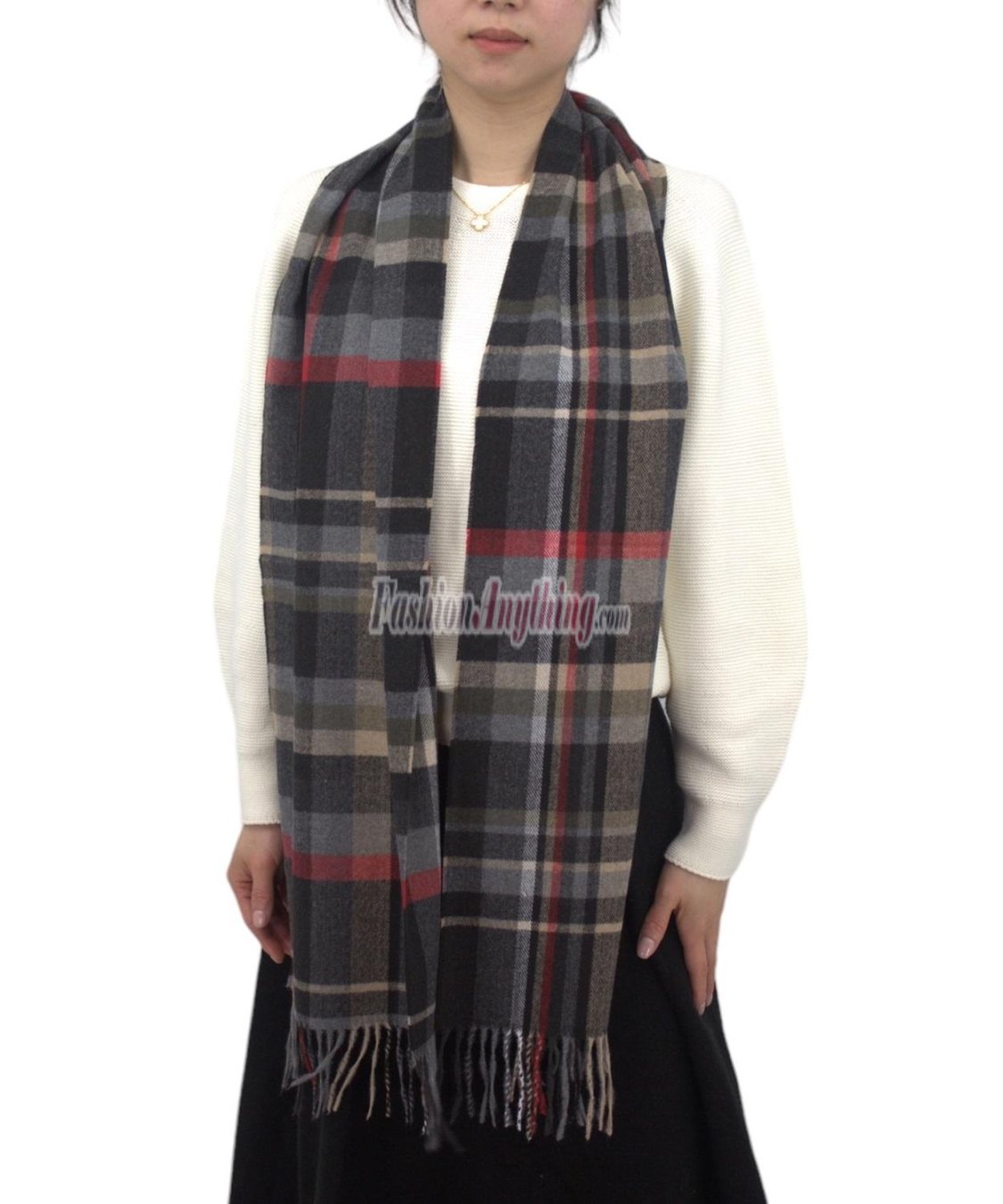 (image for) Cashmere Feel Classic Scarf Charcoal