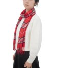 (image for) Woven Cashmere Feel Classic Scarf Red