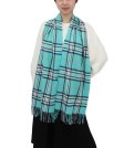 (image for) Woven Cashmere Feel Classic Scarf Light Teal