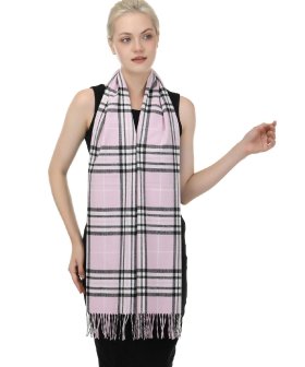 (image for) Woven Cashmere Feel Classic Scarf Pink