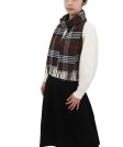 (image for) Woven Cashmere Feel Classic Scarf Dark Brown