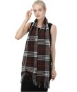 (image for) Woven Cashmere Feel Classic Scarf Dark Brown