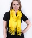 (image for) Silky Soft Solid Pashmina Scarf Bright Yellow