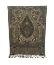 (image for) Paisley Patterned Pashmina Black/Gold