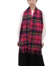 (image for) Cashmere Feel Classic Scarf Pink/Navy/Yellow