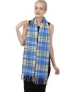 (image for) Cashmere Feel Plaid Scarf Blue/Yellow/Red/White