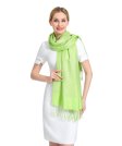 (image for) Paisley Jacquard Pashmina Bright Green