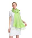 (image for) Paisley Jacquard Pashmina Bright Green