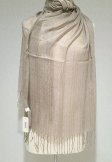(image for) Metallic Solid Sheer Scarf Taupe