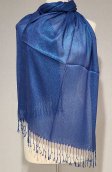 (image for) Metallic Solid Sheer Scarf Royal Blue