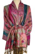 (image for) Paisley Flowers Pashmina Pink