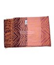 (image for) Cashmere Feel Design Scarf Pink/Orange