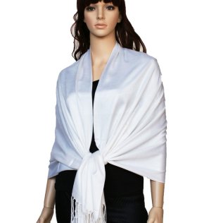 (image for) Luxury Pashmina Wrap Pearl White